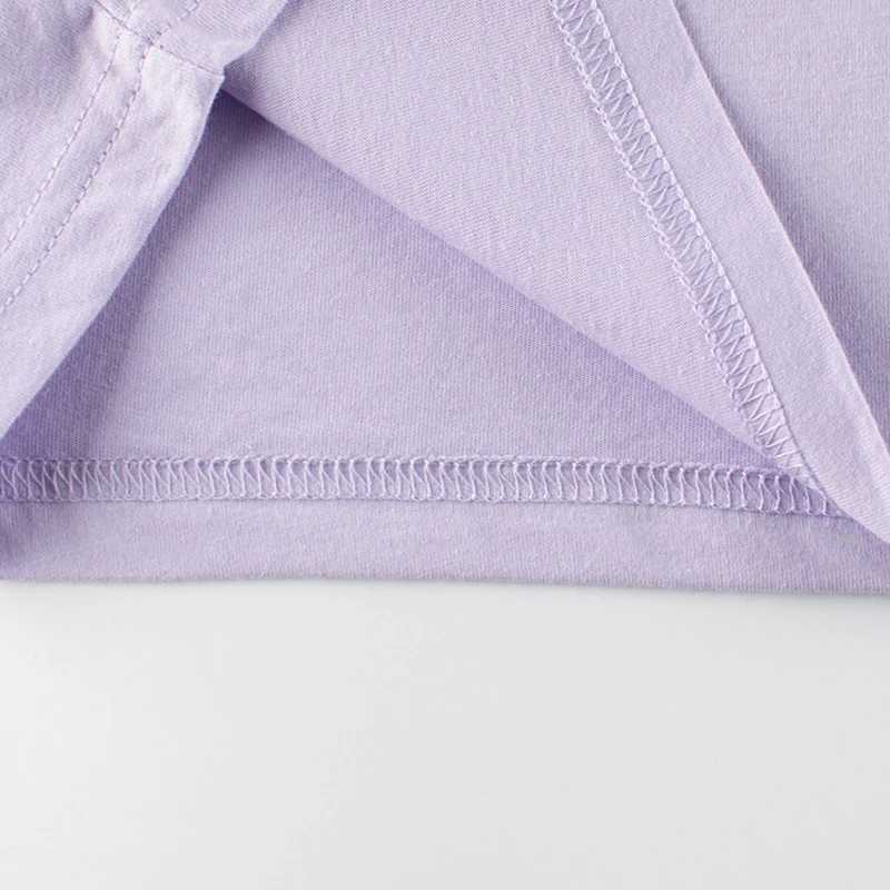 2025 Summer New Cartoon Rainbow T-Shirt for Girls Childrens Clothing Cute Short Sleeve Cotton Top Tees Kids Outfit 2-10YT250306