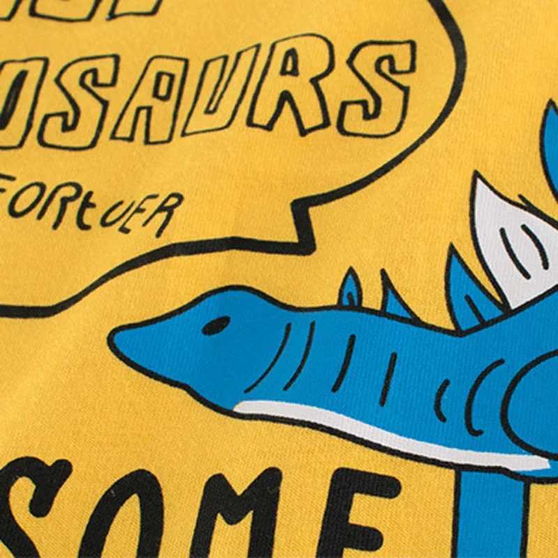 Dinosaur T-Shirts for Boys 2025 Summer New Cartoon Tops Kids Clothes Children Fashion Short Sleeve Cotton Tee ShirtT250306
