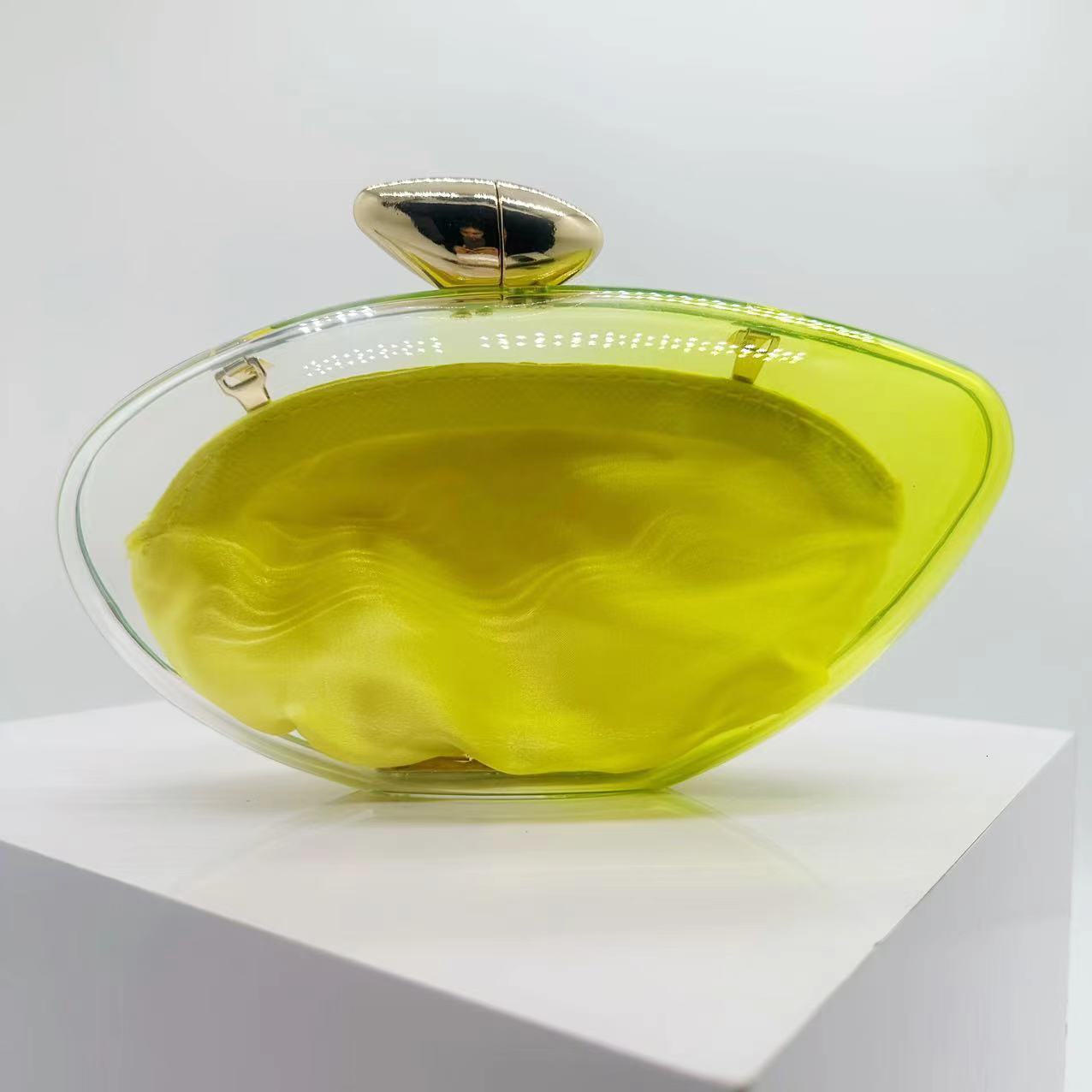 New Transparent Women, Trendy Simple Bag, Handheld Bag For Women Vintage lucite evening bag