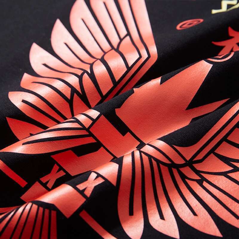 M-12Xl Short-Sleeved T-Shirt Men's Loose Fashion Print Summer Stretch Casual Fat Guy Large Size Top