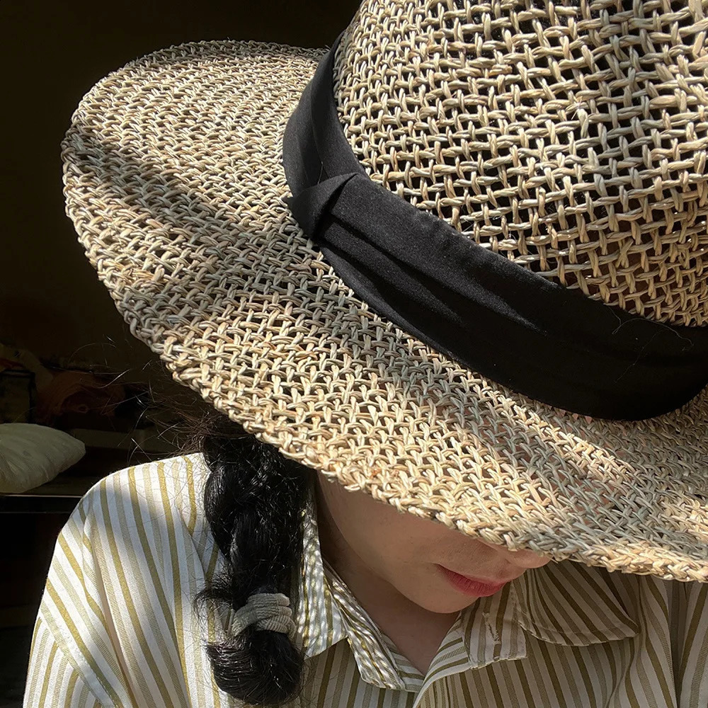 Summer Hat for Women Breathable Hollow Panama Hat for Men Vacation Beach Hat Sunshade Straw Hat Sun Hat Sombrero Hombre 250303