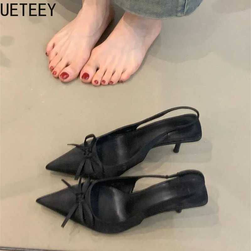 Summer Slip High Heel Womens Sandals Five-knot Singbacks Pumps Stripper Party Fem Sandals Y250306