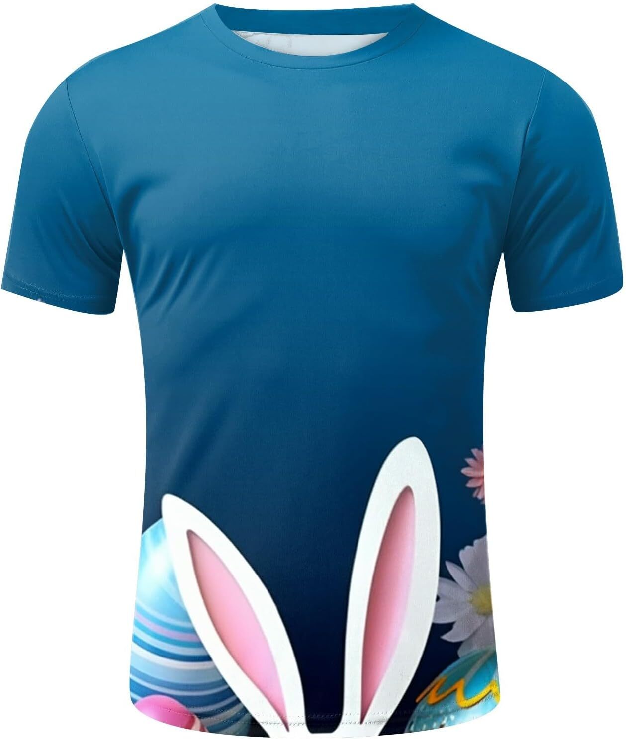 Mens T shirt Easter Fit Pack Mens Digital 3D Printed T Shirt Short Sleeved Shirt Top Lapel Pack T Shirts for Men tee Casual tops summer clothes