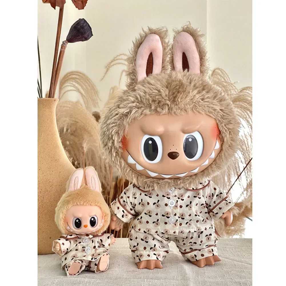 Labubu Popular Outfit Accessories Spring Autumn Pajama Collection Set for 17/38cm Labubu Doll Clothing Labubu RopaT250306