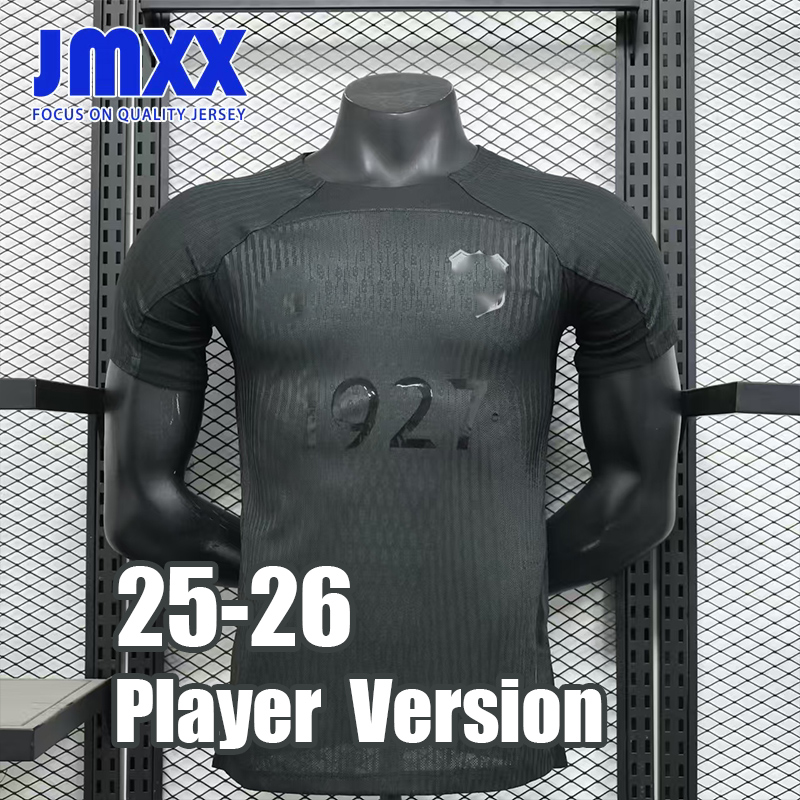 JMXX 25 26 Al-Ittihad Soccer Jersey 1927 Special All Black Pre Match Training Mens Uniforms Jerseys Football Man Shirt 2025 2026 Player Version