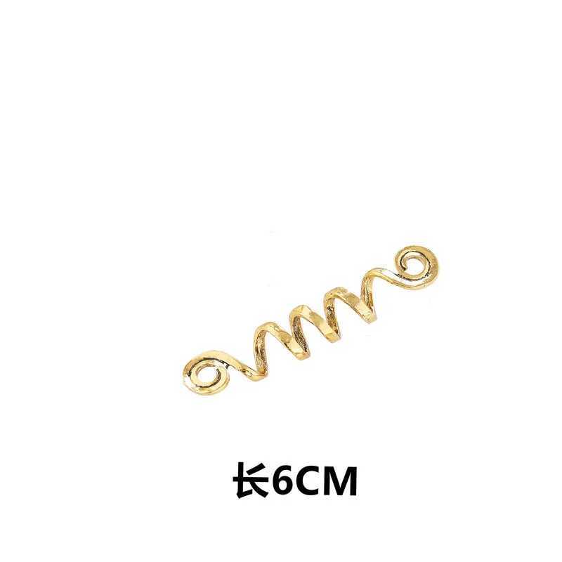 Ethnic spiral hair accessories set alloy snake round dreadlocks hair loop buckle X250306