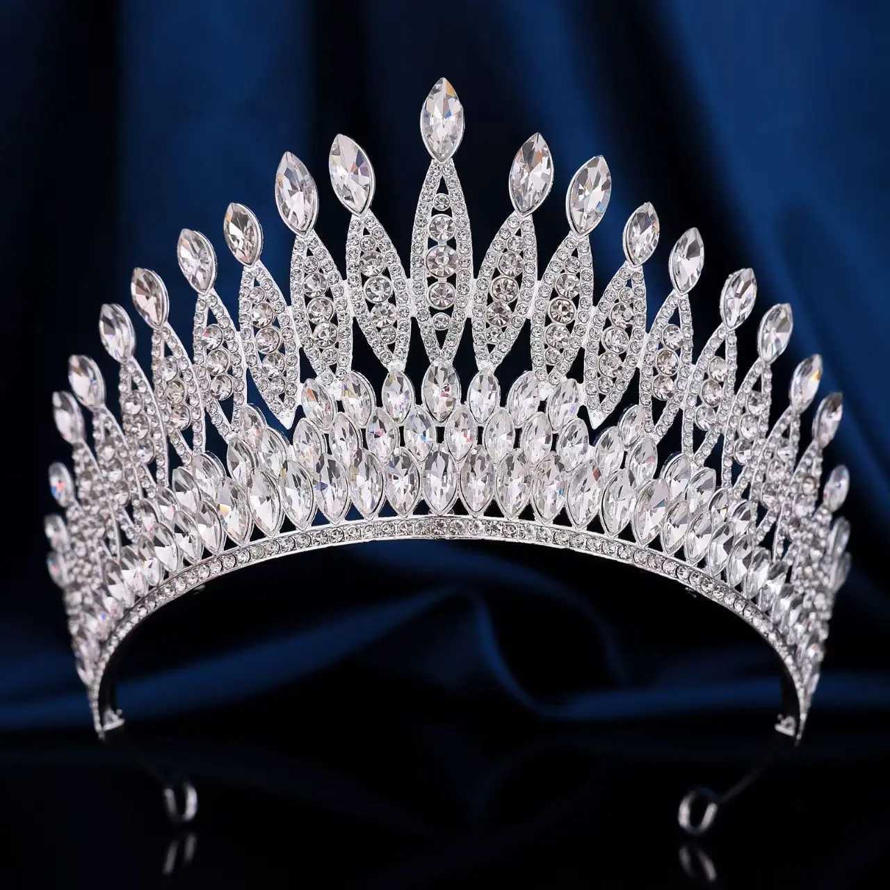 Vintage Baroque Diadem Luxury Bride Tiara Crown for Wedding Hair Accessories Beauty Pageants Elegant Jewelry X250306