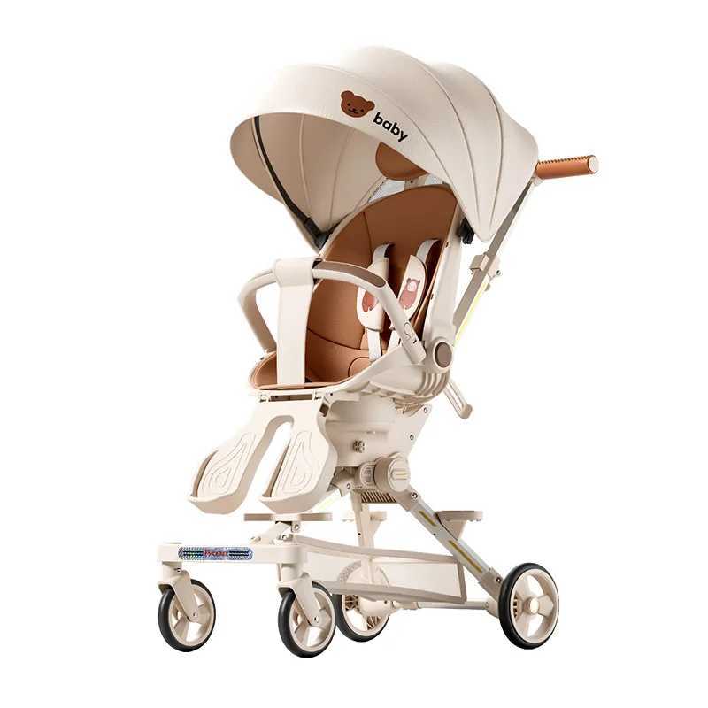 Lightweight stroller Childrens stroller baby can lie down and sit High Landscape Two-way Seat Foldable Multifunctional StrollerXJ250306