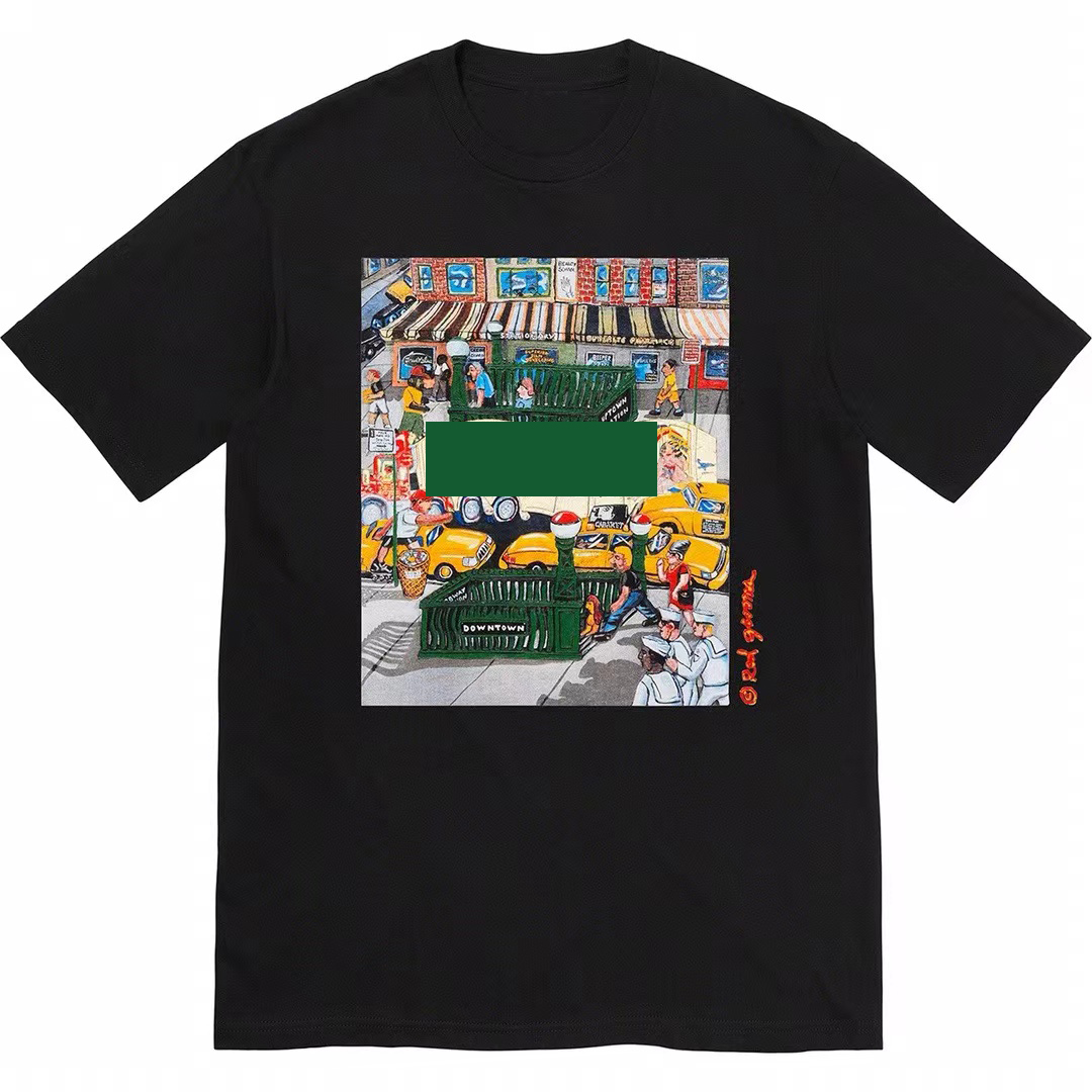 22 Manhattan Tee Summer Outdoor t Shirts Short Sleeve Men Women Shirt Fashion