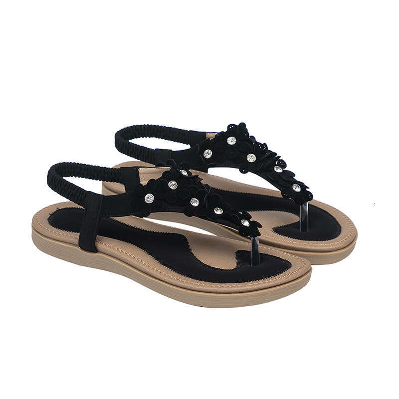Yasirun New Bohemian Casual Water Diamond Women's Shoes Flat Sandals Wedge Fashion Women 0001