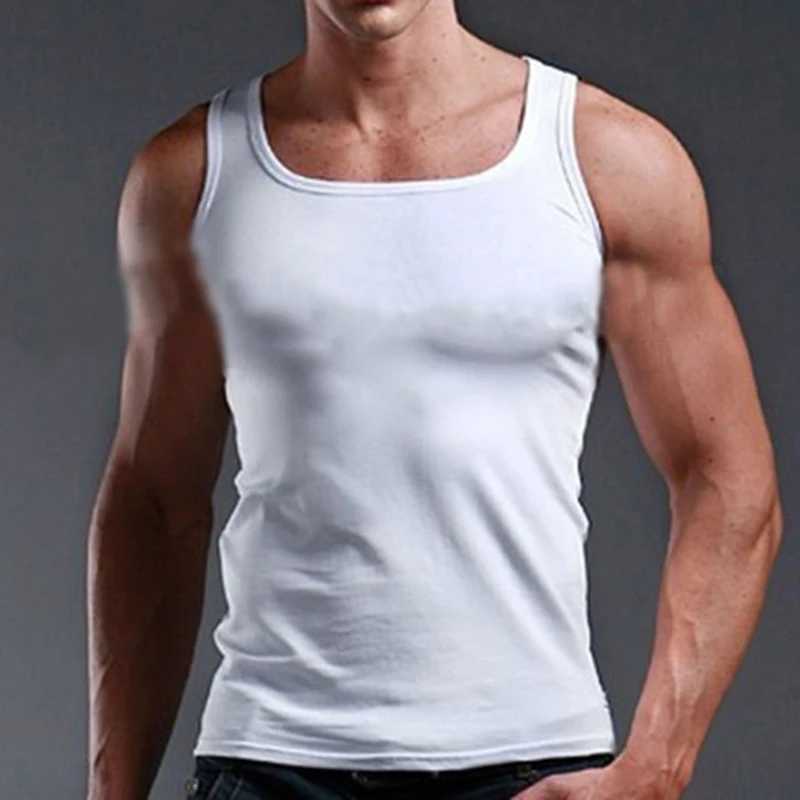 Mens Underwear Cotton Tank Top Men High Quality Bodybuilding Singlet Sleeveless Slim Fit Vest Men Tank TopsT250318