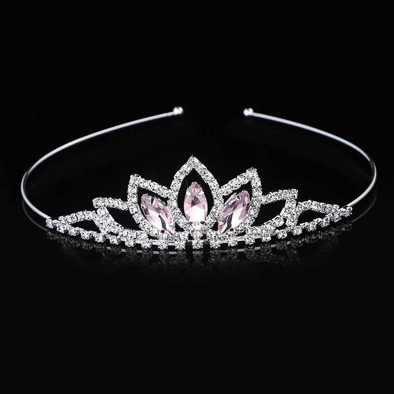 AINAMEISI Crystal Crown band Children Girl Princess Crown dress Wedding Hair Accessories Party Gifts X250306