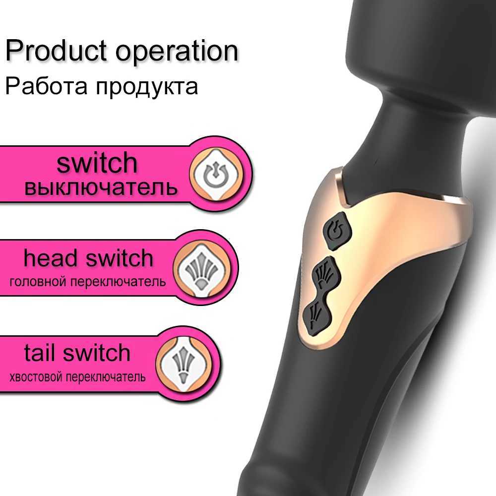 Powerful Dildo Vibrator Dual Motor Silicone Large Size Wand G-Spot Massager Sex Toy For Couples Clitoris Stimulator for Adults XJ250618