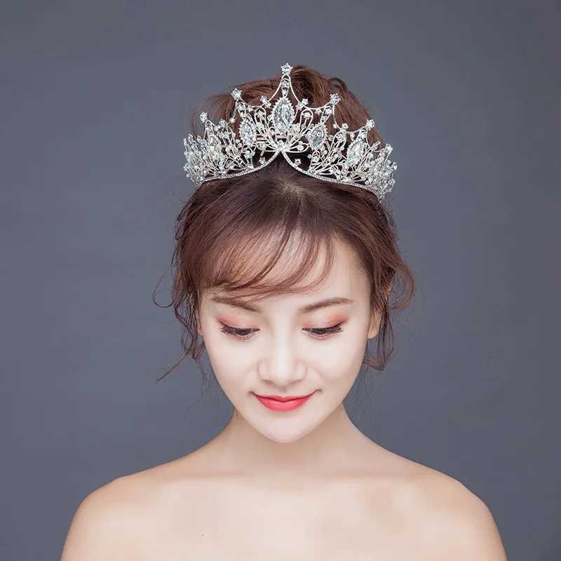 Baroque Rhinestones Tiaras Wedding Crown Hair Jewelry Bridal piece Bride Party Crowns Wedding Hair Accessories X250306