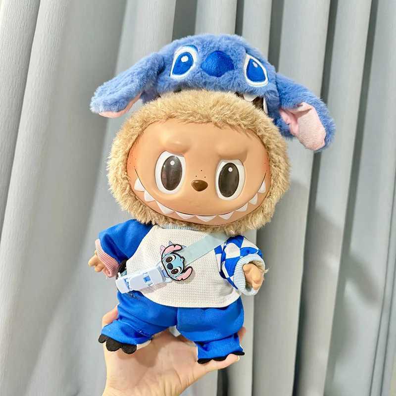 New 2025 Only Clothes Pendant Macaron Cloth Labubu 38cm Kawaii Toy Dolls Beautiful Clothing Lovely Toys Ornaments New Year GiftsT250306