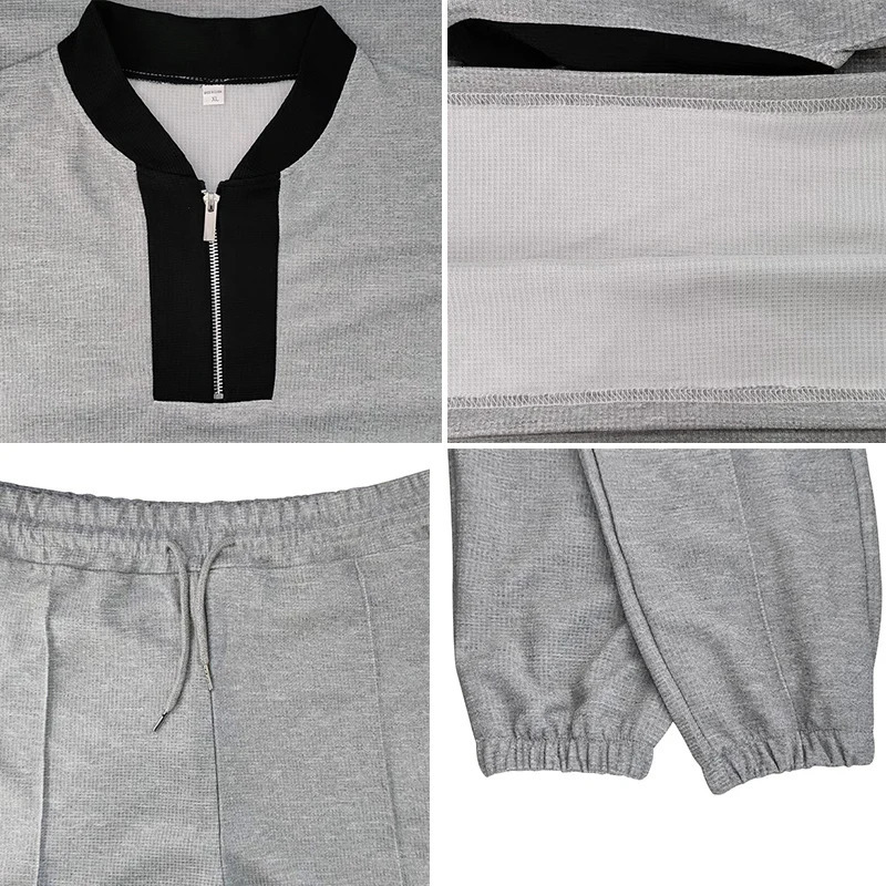 Mens Summer Clothing y V Neck Shirts Short Sleeve Set Casual Man Shorts Tracksuit Outfits Social Golf Lapel TShirts 250306