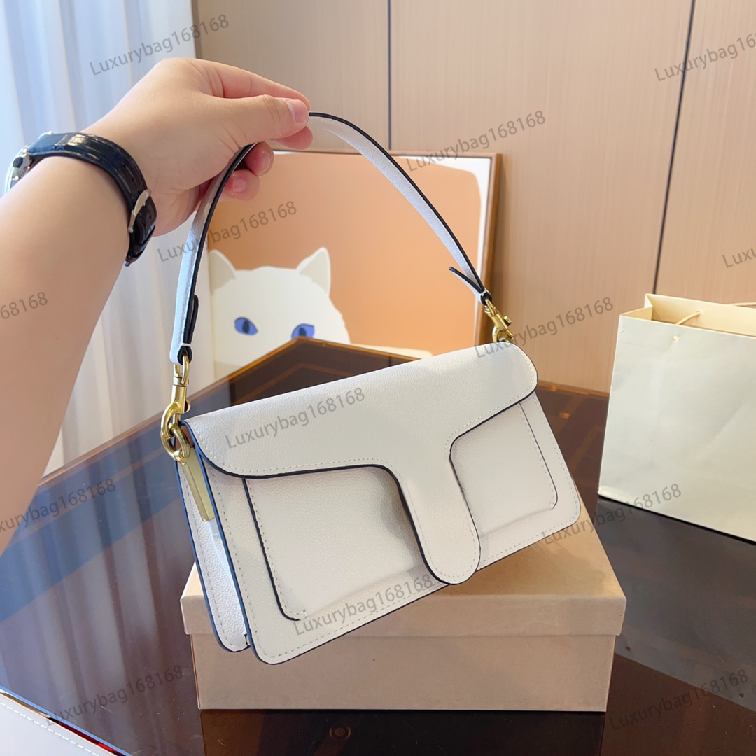 Designer Bag Luxury Handbag Crossbody Leather Women's Fashion Crossbody Bag Flipped Bag Hobo Black and White