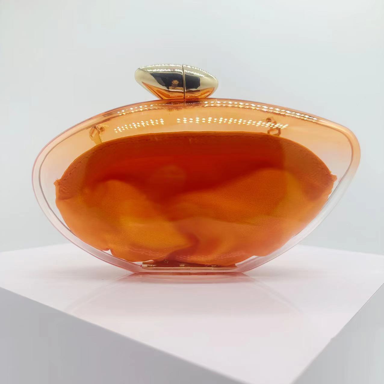 New Transparent Women, Trendy Simple Bag, Handheld Bag For Women Vintage lucite evening bag