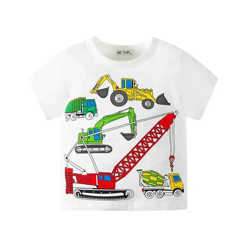 New Summer Korean Version of Childrens Short-sleeved T-shirt in The Children Modal Top Tide Boy Girl ClothesT250306