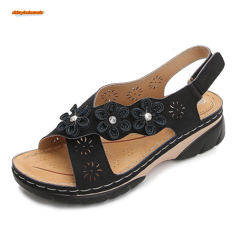 Sandals women 2021 new summer floral sandals for women's shoes #ddmykukumalu