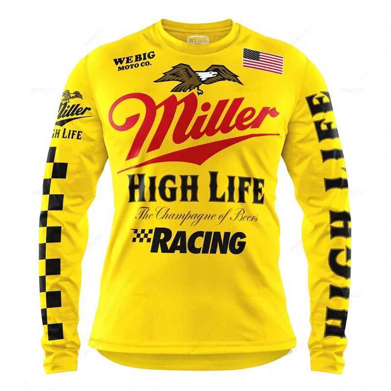 Camping Motorcycle Mountain Bike Team Downhill MTB Jersey Offroad Bicycle Locomotive Shirt Cross Country Fishing Hunting Clothes T250306