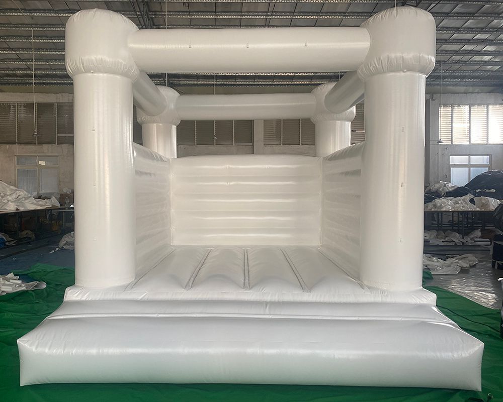 Outdoor Jumping Bounce House Inflatable Wedding Bouncy Castle White Bounce jumper bouncer For Adults And Kids party events use with blower