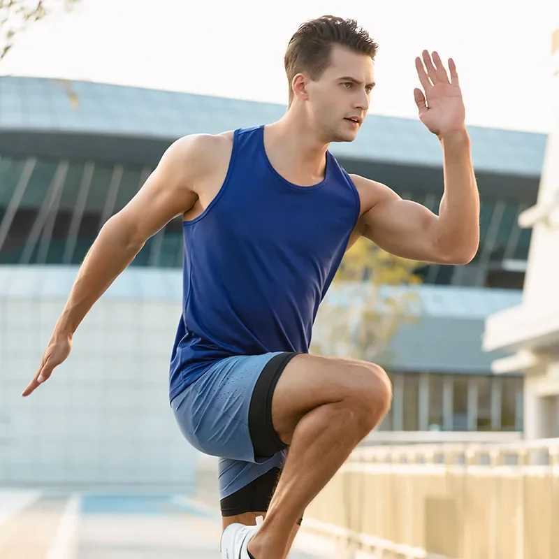Fitness Vest Men Marathon Lightweight Women Racerback Couple Running Quick Dry Tank Tops Gym Clothing Traning Sports Singlet ManT250318