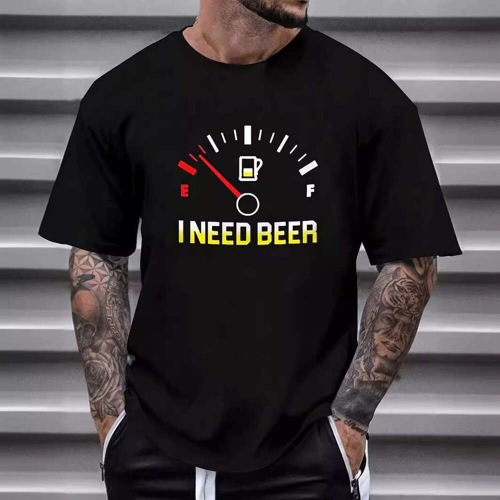 Hot sell European American men's clothing, youth sports, digital printing, 3D T-shirt, short sleeved, 2025 new casual and versatile fashion cloth