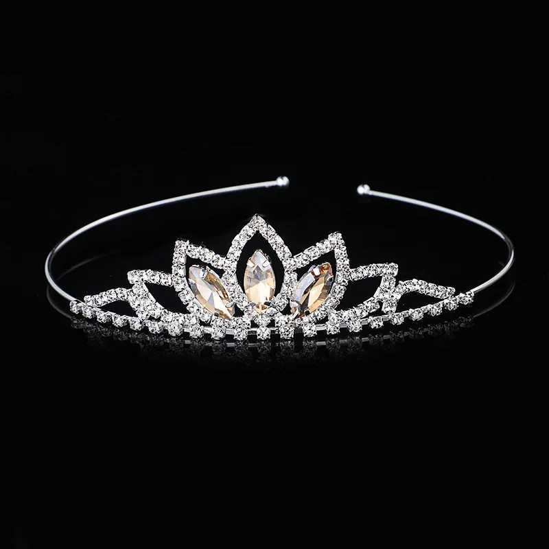 AINAMEISI Crystal Crown band Children Girl Princess Crown dress Wedding Hair Accessories Party Gifts X250306