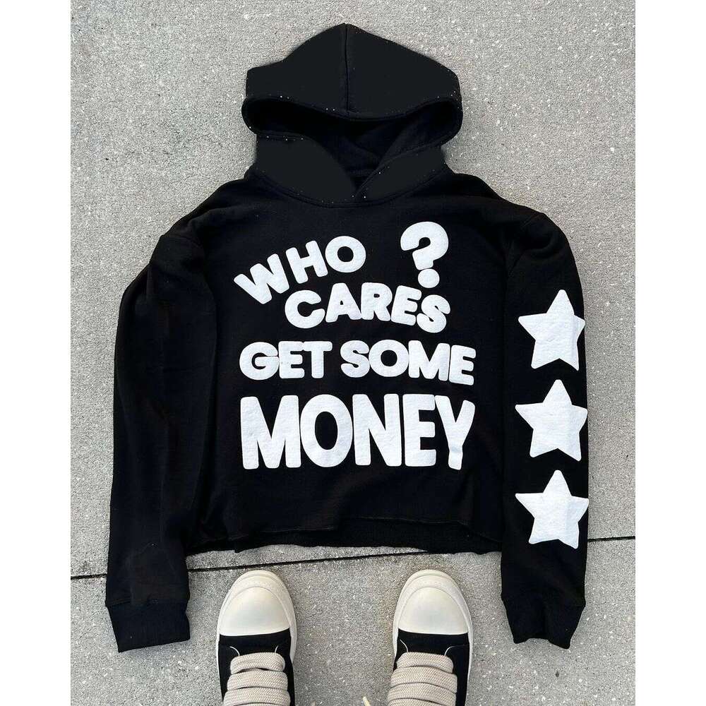 Sweatshirt pullover, long sleeved foam printed pattern, street wear, Instagram trendy y2k gift for man