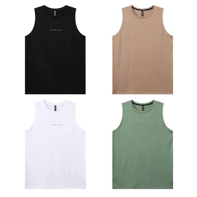 2024 NEW Fitness Sports Tank Tops Men Gyms Workout Sleeveles Shirt Male Summer Loose Undershirt basketball Running men Vest G29T250318