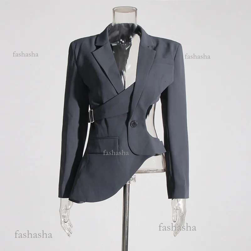 1000 XL 2024 Spring Autumn Milan Runway Coat Jackets Long Sleeve Lapel Neck Gray Black High Quality Button Fashion Womens Clothes