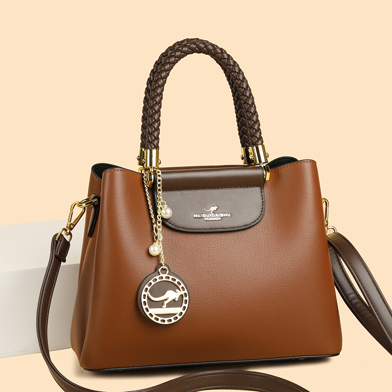 2025 New Light Luxury Mom Fashion Large Handbag Middle Aged Women's Fashion Designer Multi Functional Handbag