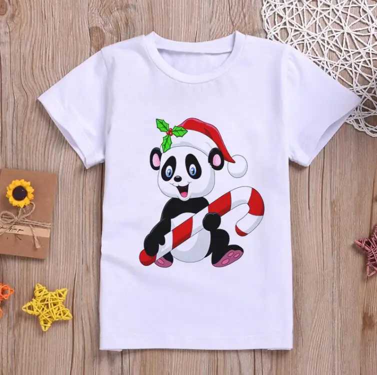Children Clothing Cartoon T Shirt For Kids Summer Top Tees Boys Girls Novelty Panda Sweet Tshirt O-neck UnisexT250306