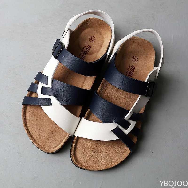 2022 New Summer Fashion Men Leather Sandals Outdoor Comfortable Breathable Sports Casual Non-Slip Beach Luxury SandalsC250306