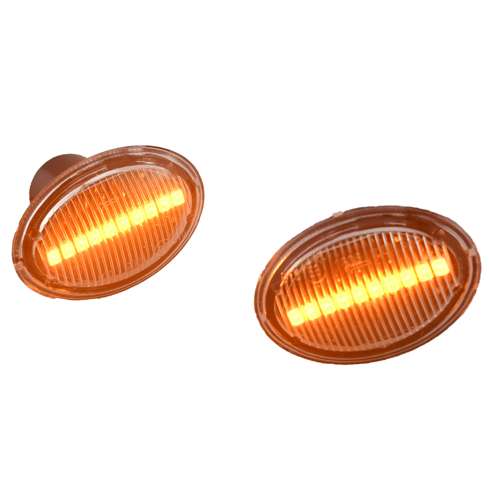 New Side Marker Lights Turn Signal For FIAT 500 500C 500L LED Dynamic Lamps For Abarth 500 595 695 Car Fender Lights