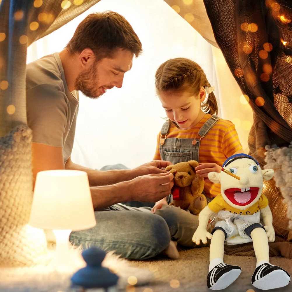 Jeffy Hand Puppet Full Body 19.69 inch filling and shaping toy soft Puppet plush toy birthday childrens gift suitable for role-playing W250306