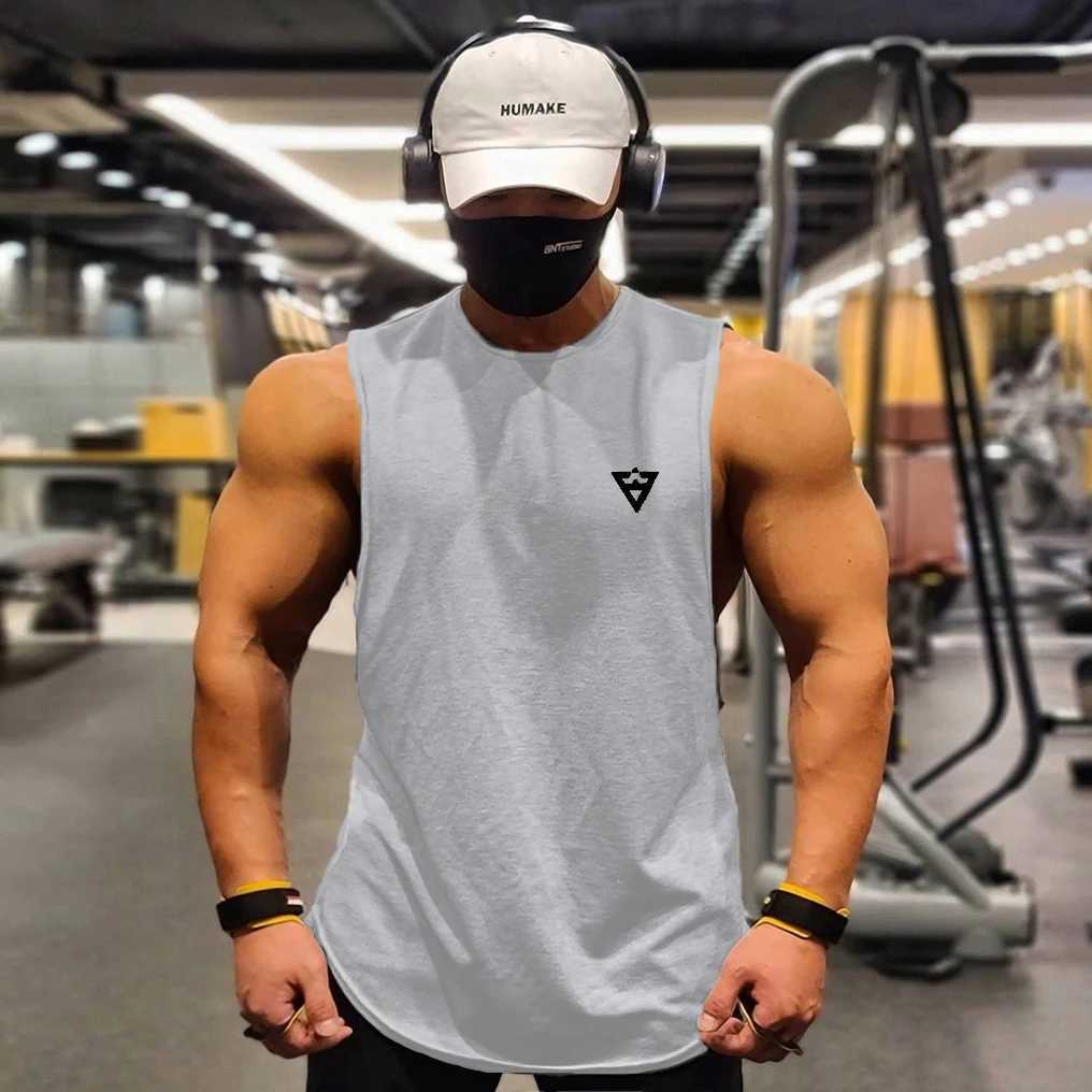 men tank tops sleeveless shirt mesh Material Breathable quick dry for men summer gym workout teeT250318