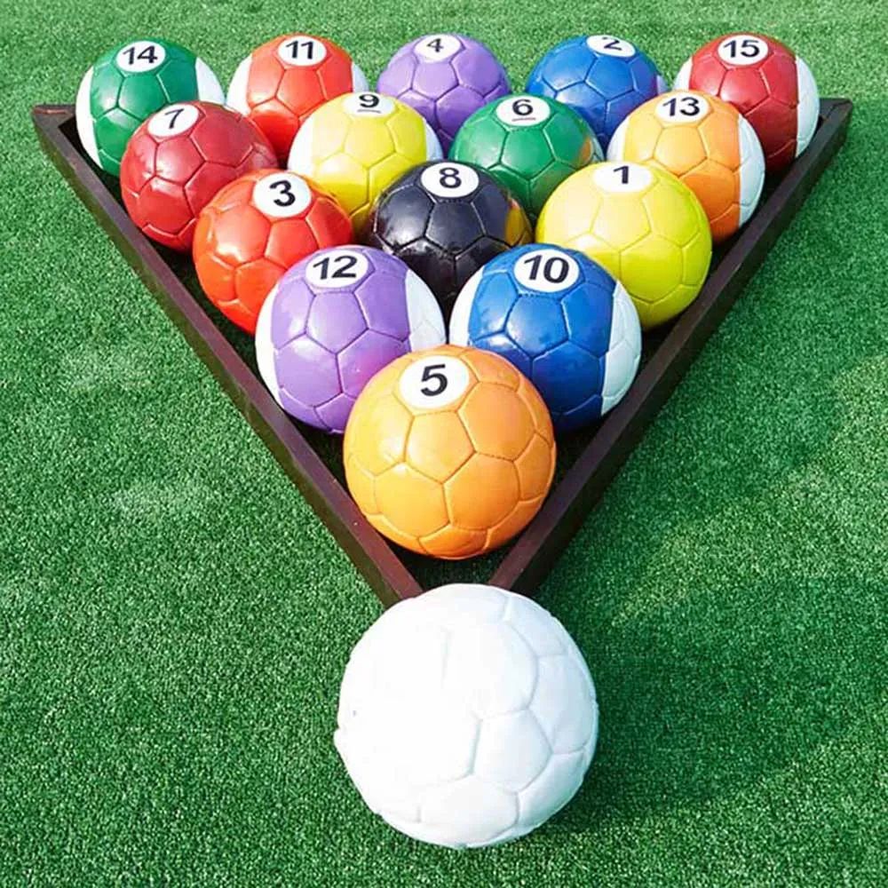 10mLx6mW (33x20ft) with 16balls Funny Billiard Sport game inflatable football snooker table,soccer pool table for amusement park with blower