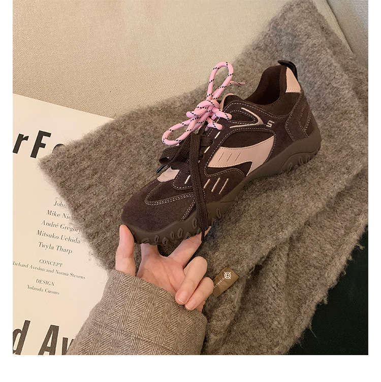Niche German Training Forrest Gump Shoes for Women 2025 Autumn New Collection, Interior Height Increase Thick Bottom Versatile Fashion Casual Sports D