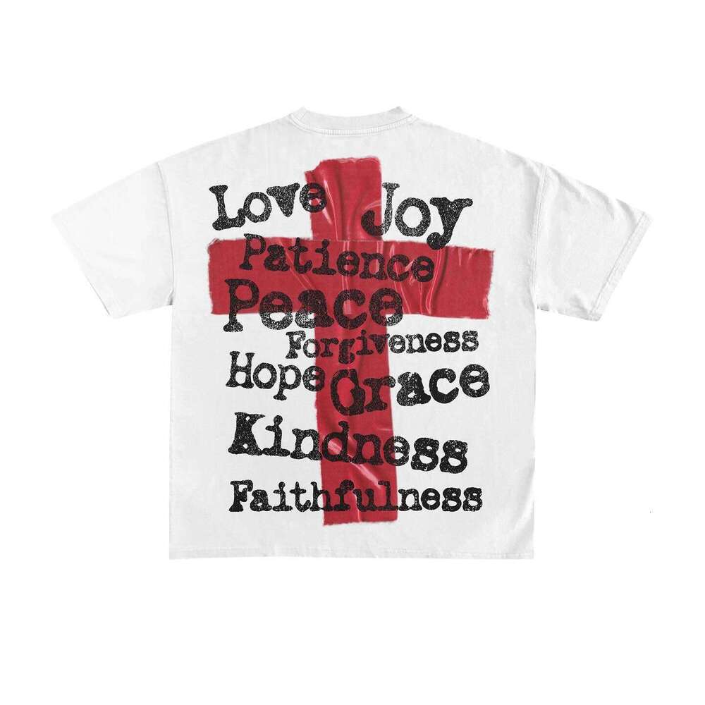 2025 New Personalized Trend Summer Fashion Men's and Women's Refreshing White T-shirt Short Sleeve gift for man