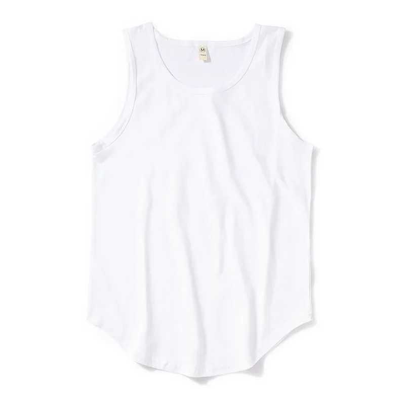MRMT 2025 High Street Mens Tank Top Curved Hem Brand New Hip Hop Men Pure Cotton Solid Color Sleeveless Vest Man Vests TopsT250318