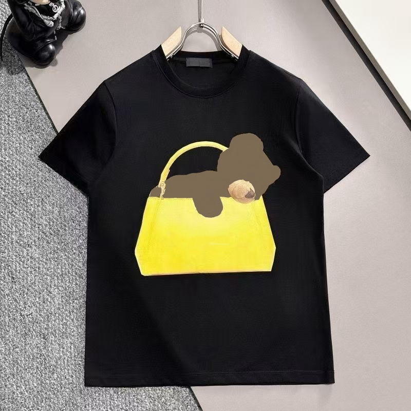 Designer T-shirt high-end cotton short Men's T-Shirts sleeved top for couples, breathable and sweat absorbing, high-quality version men's T-shirt top