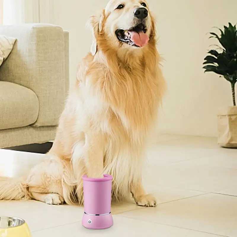 Automatic Dog Paw Washer Automatic Clean Pet Paws USB Washing Machine Remove Dust Dirt Hair Comfortable Paw Washer For Labradors M250306