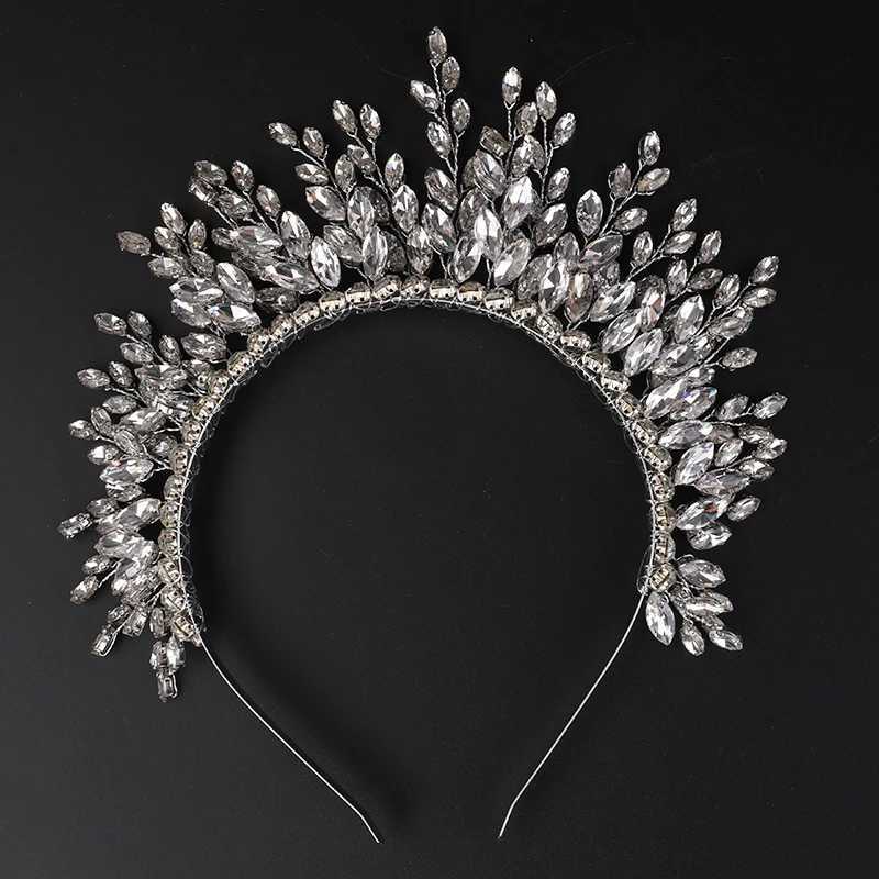 Luxury Rhonestone Bridal Crown for Wen piece Handmade Wedding Hair Jewelry Accessories Fashion Party Pr Tiaras Ornaments X250306