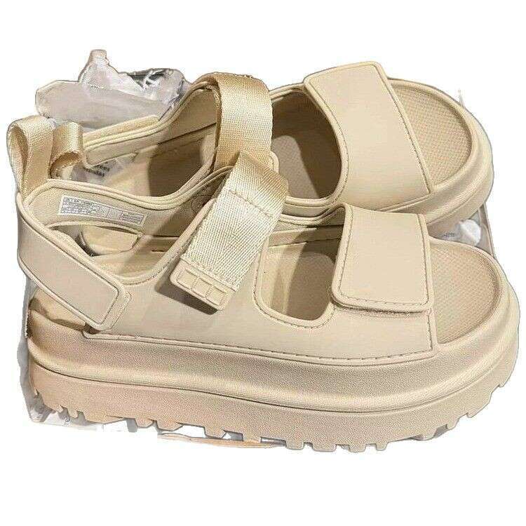 25 Summer New Velcro Sponge Cake Thick Bottom Increased Comfort Candy Color Versatile Casual One Word Open Toe Roman Sandals