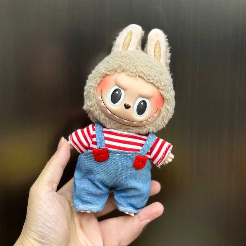 Mini DollS Clothes Outfit Accessories For Korea Kpop Exo 15-17cm Labubu Idol V1 V2 Overalls set Clothing GiftT250306