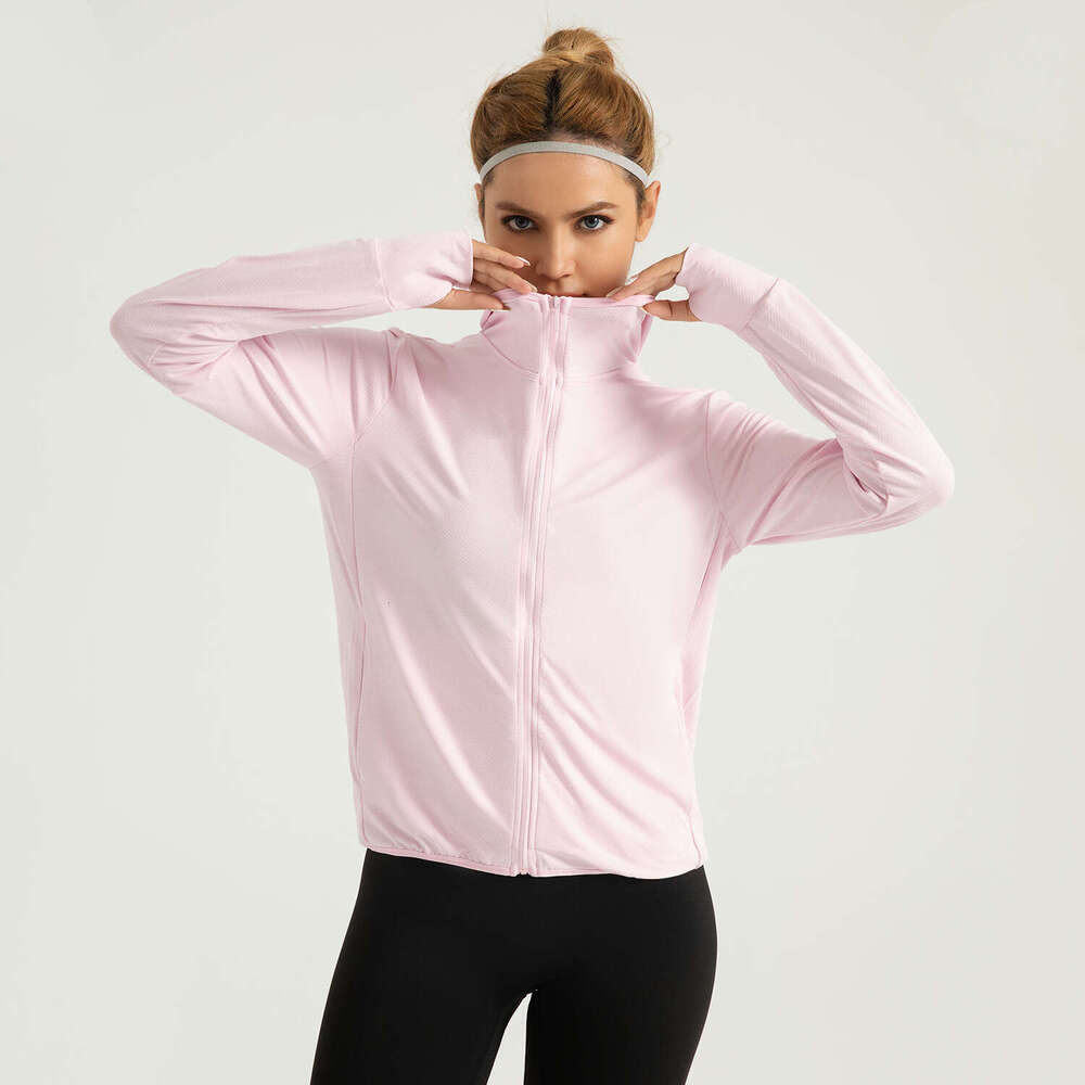 Summer New Hooded Coat For Women Outdoor Jacquard Breathable Sunscreen Clothes In The Special Zone KLMY