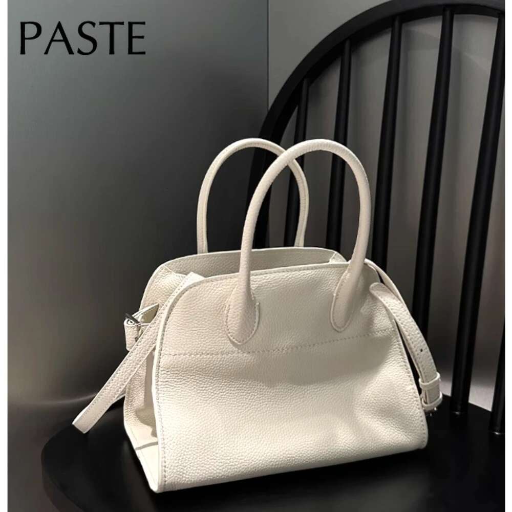 No Top Quality Same Designer Substitute Tote 2025 Genuine Cow Leather Shoulder Bag Beige Women Handbag