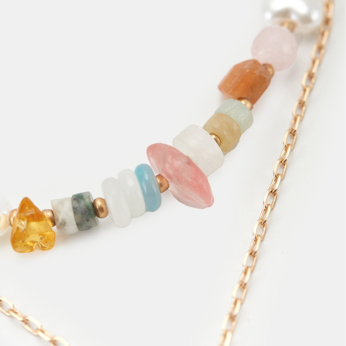 Fashion Personality Simple Beaded Double-layer Chain Necklace With High Touch Collarbone Chain Women Designer Jewelry